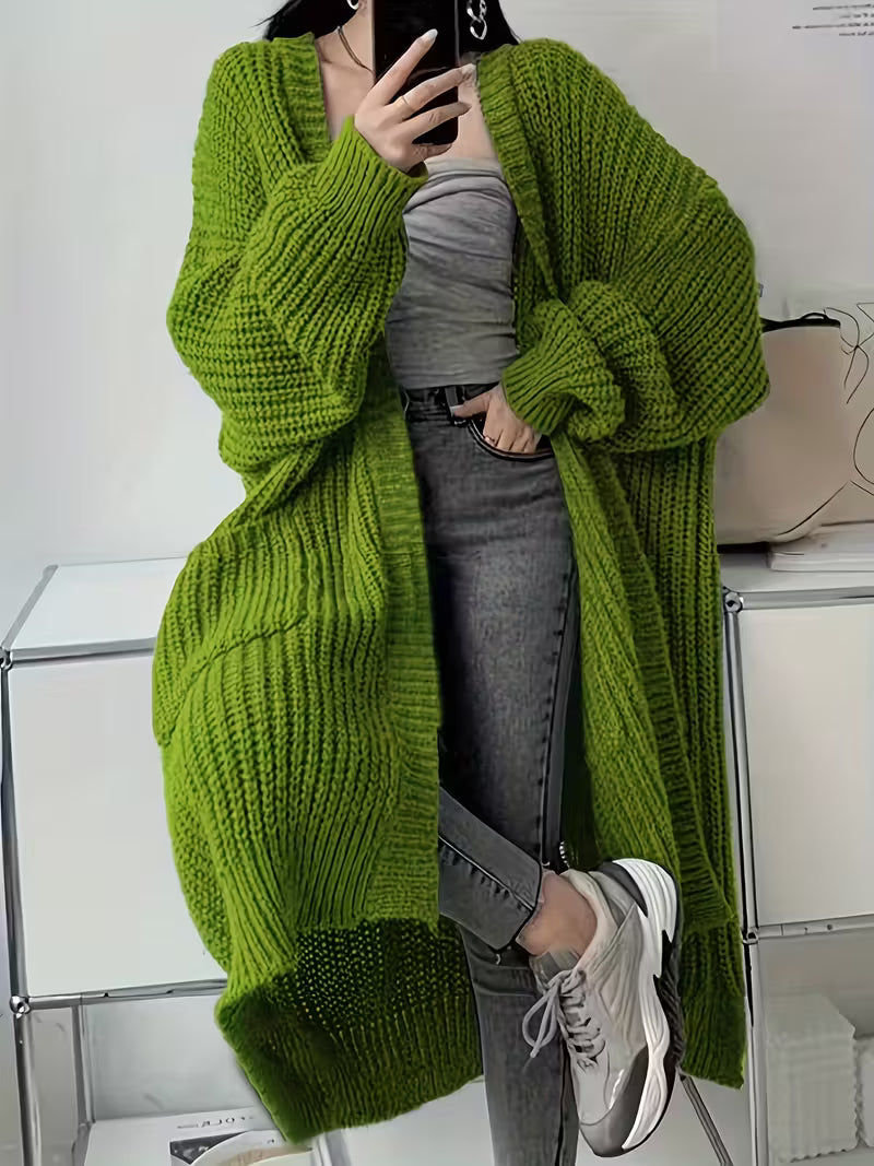 Glenda | Chic Knee-Length Cardigan Sweater
