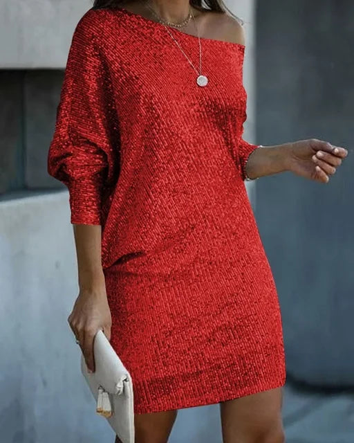 SELENA | SPARKLING SEQUIN EVENING DRESS