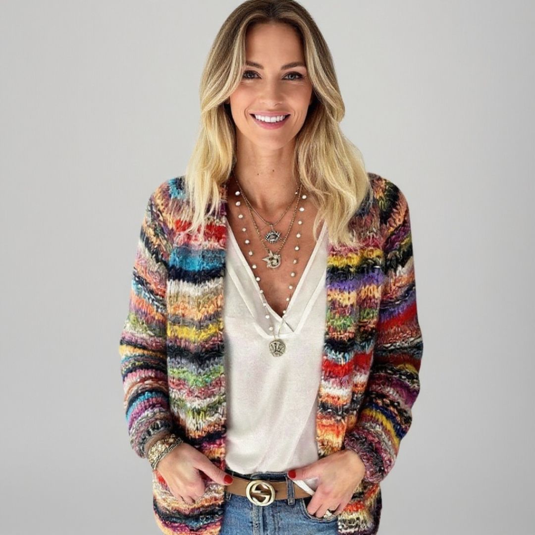 Catherine | Cozy Multicolor Cardigan
