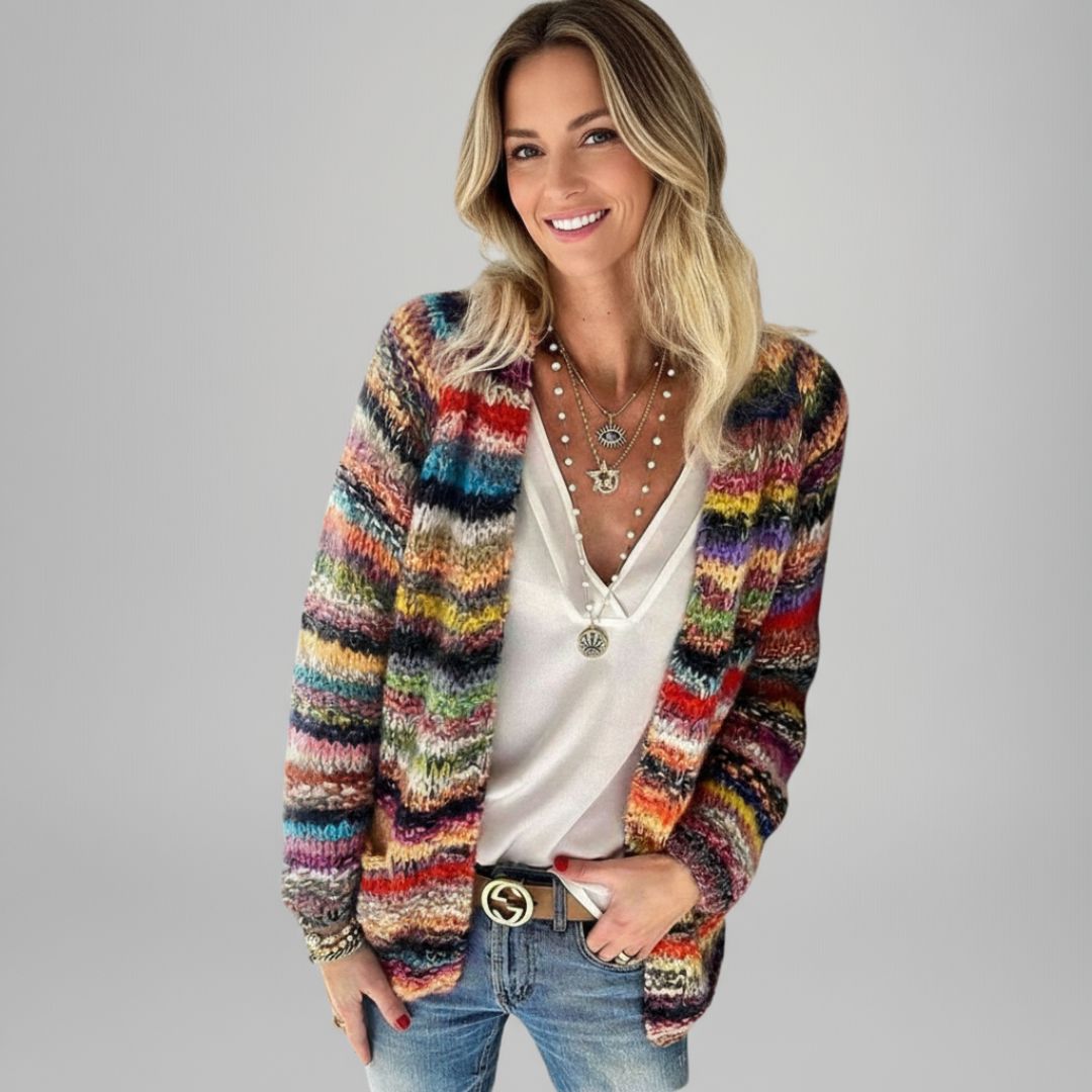 Catherine | Cozy Multicolor Cardigan