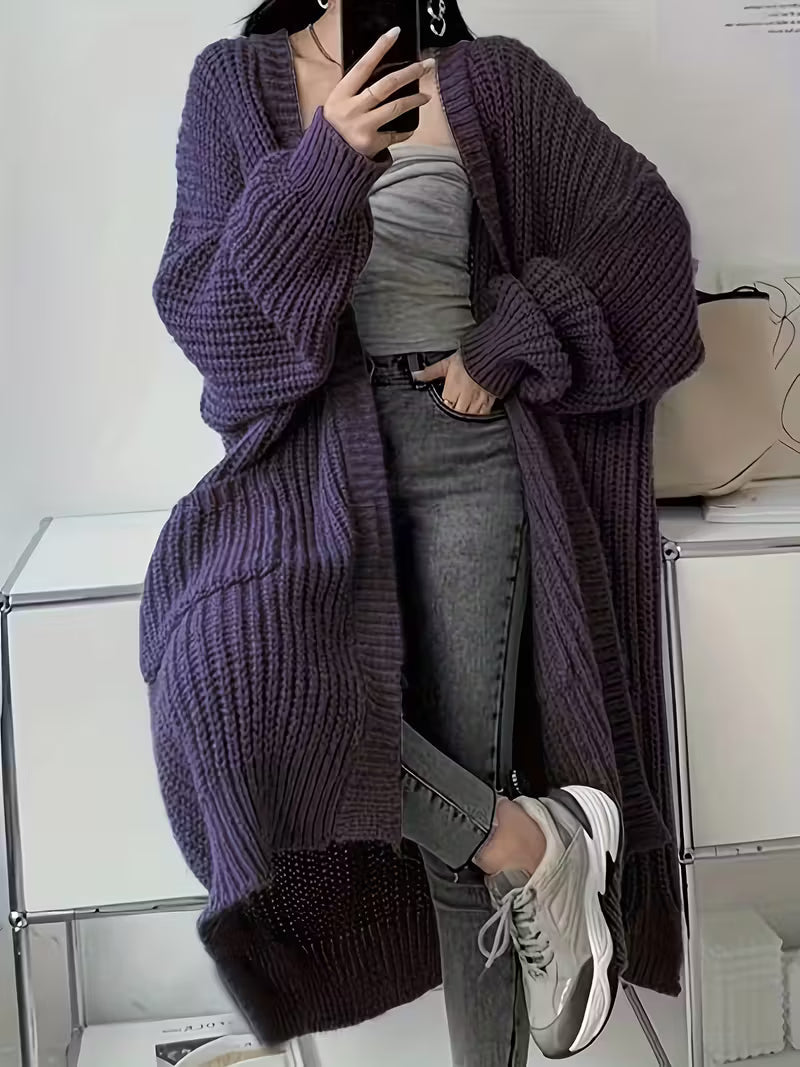 Glenda | Chic Knee-Length Cardigan Sweater