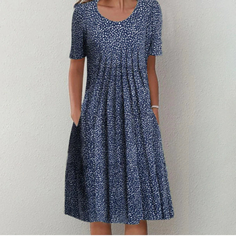 OLIVIA™ FLORAL CASUAL DRESS WITH POCKETS