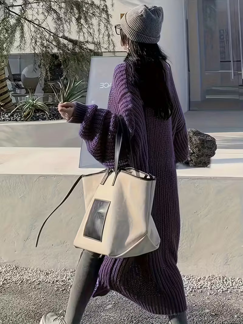 Glenda | Chic Knee-Length Cardigan Sweater