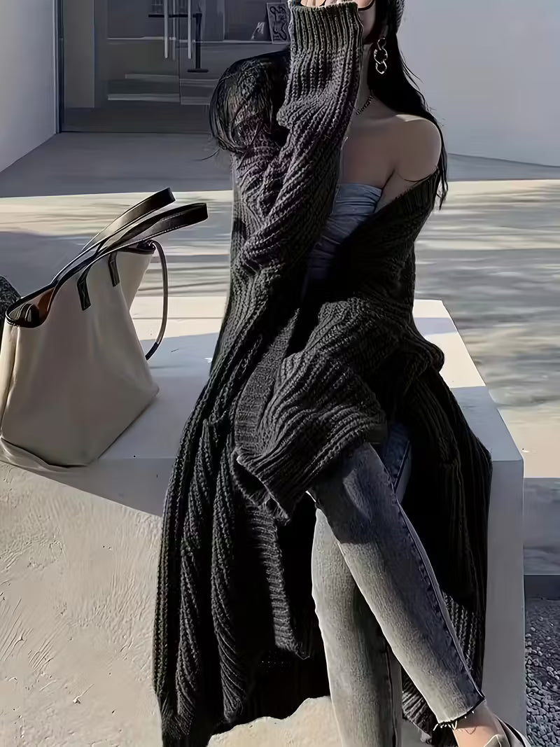 Glenda | Chic Knee-Length Cardigan Sweater