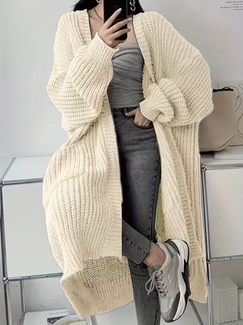 Glenda | Chic Knee-Length Cardigan Sweater