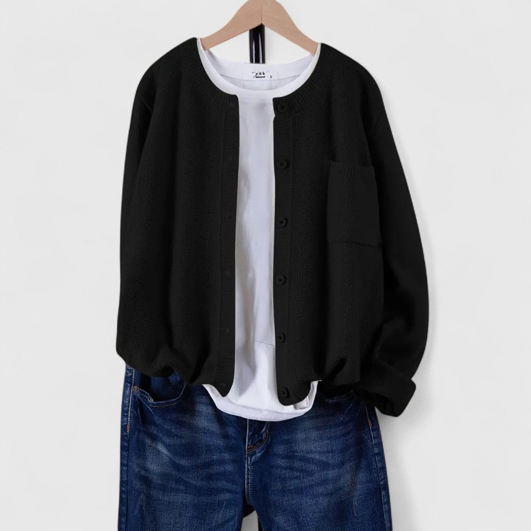 Clara - Casual Button-Up Cardigan