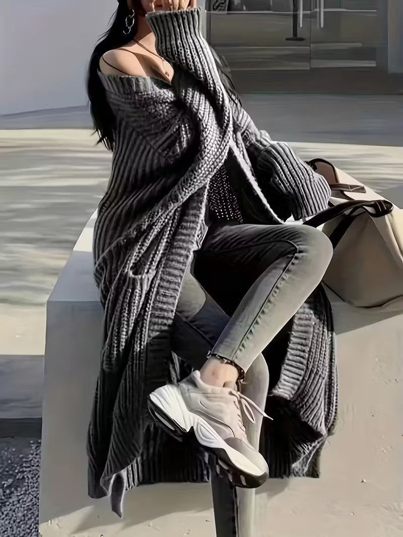 Glenda | Chic Knee-Length Cardigan Sweater