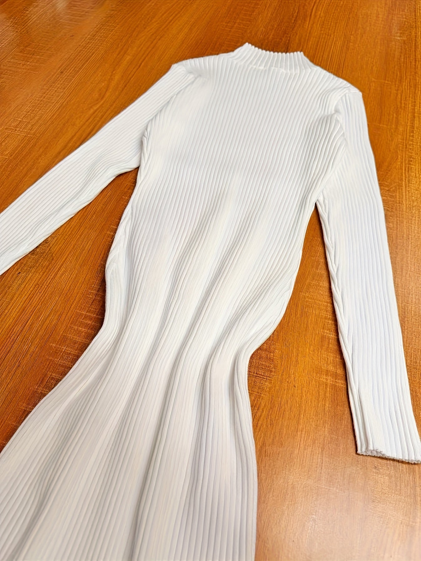 SOPHIA & ROSE | Elegant Ribbed Midi Dress with Gold Button Detail