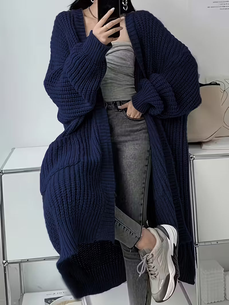 Glenda | Chic Knee-Length Cardigan Sweater