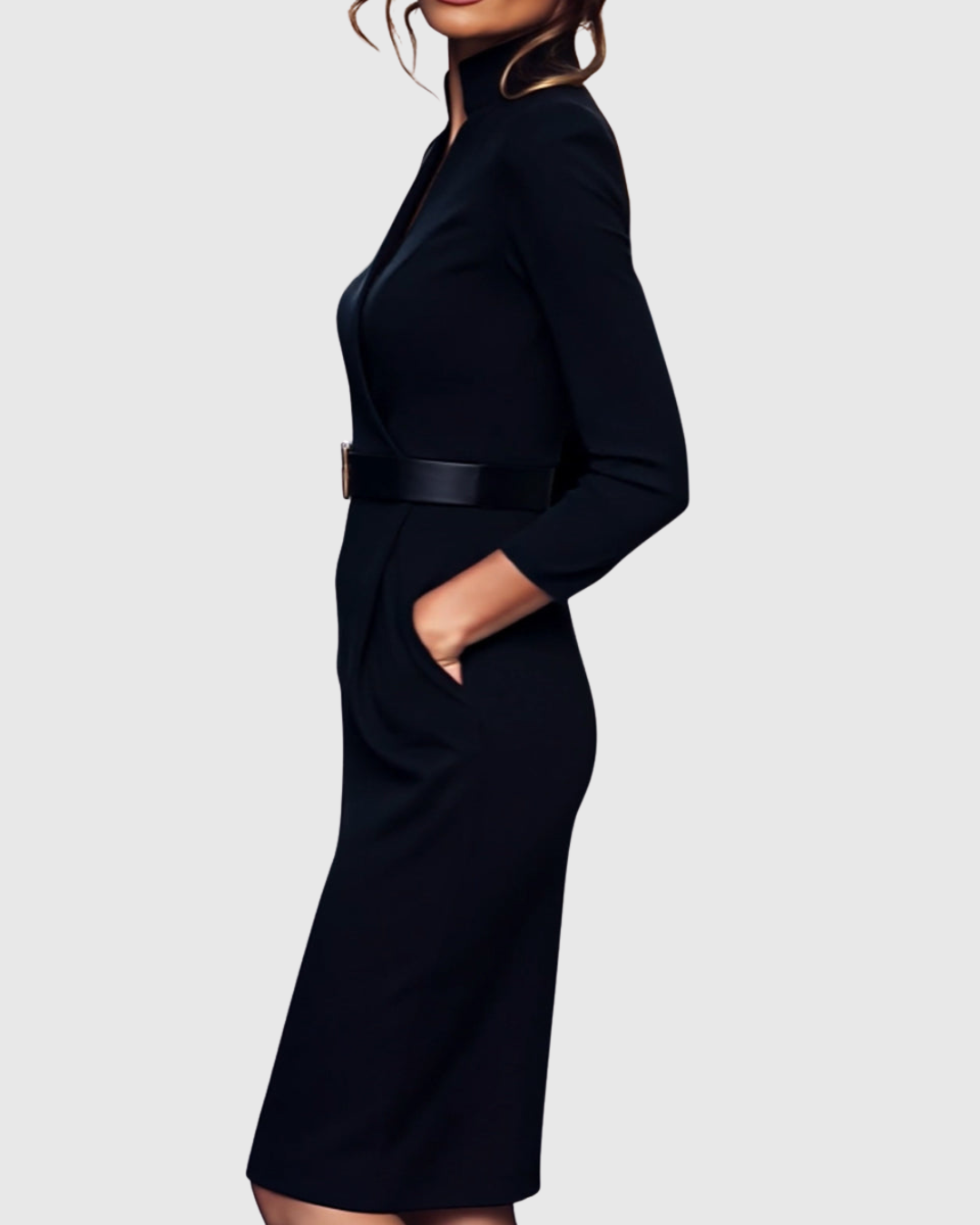 CLARIBEL | REFINED BLACK DRESS