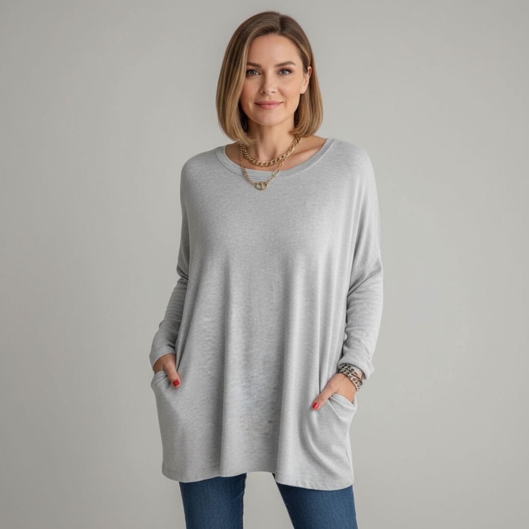 Aelira | Relaxed Long Sleeve Top