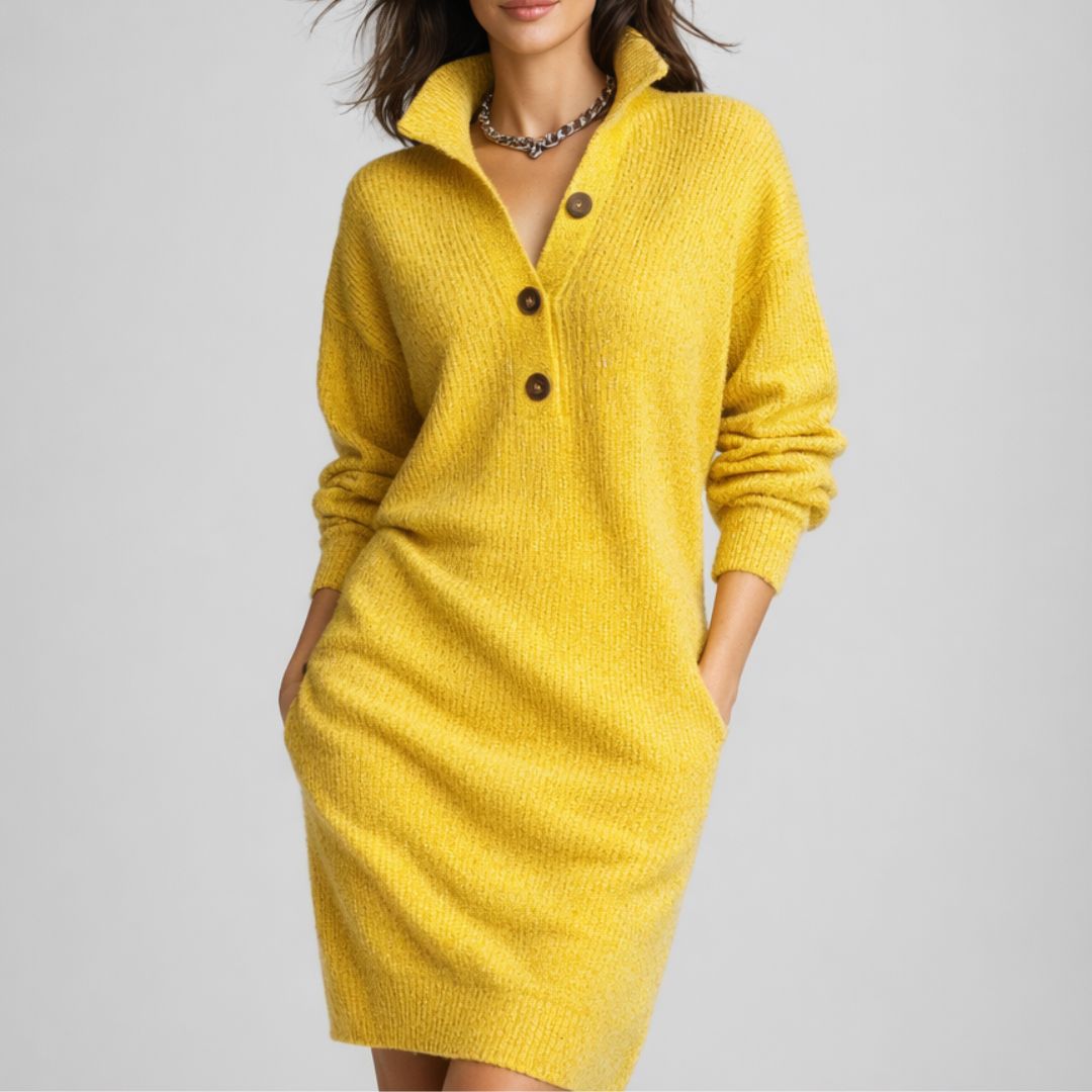 SOPHIA & ROSE | Cozy Button Knit Dress