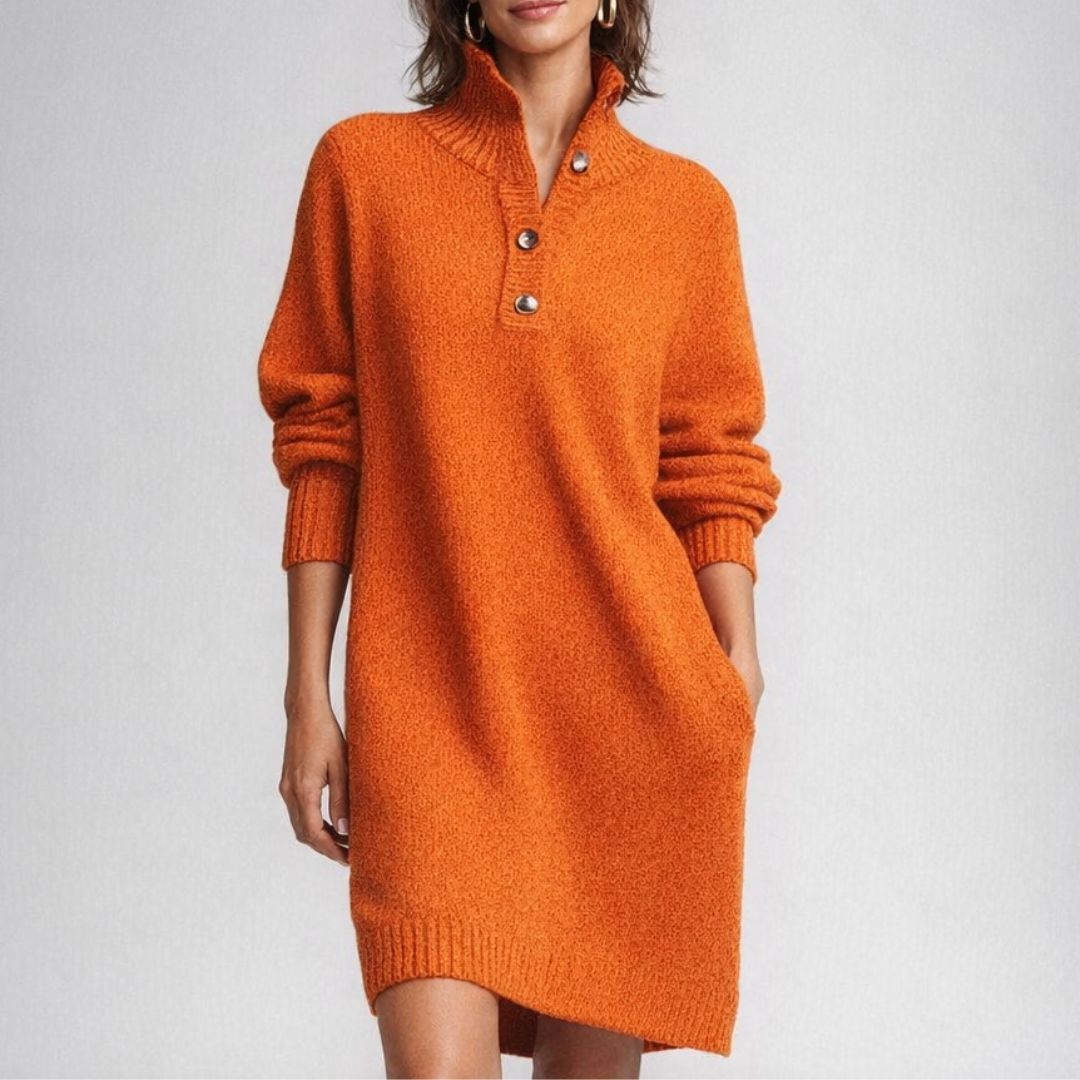 SOPHIA & ROSE | Cozy Button Knit Dress