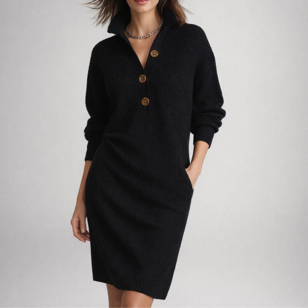 SOPHIA & ROSE | Cozy Button Knit Dress