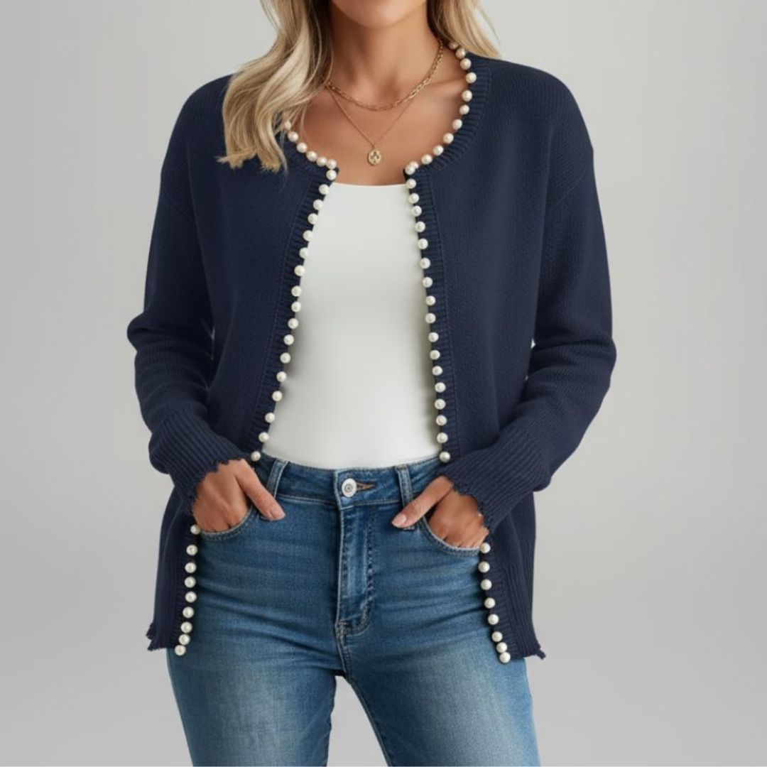 Marie - Elegant Beaded Cardigan