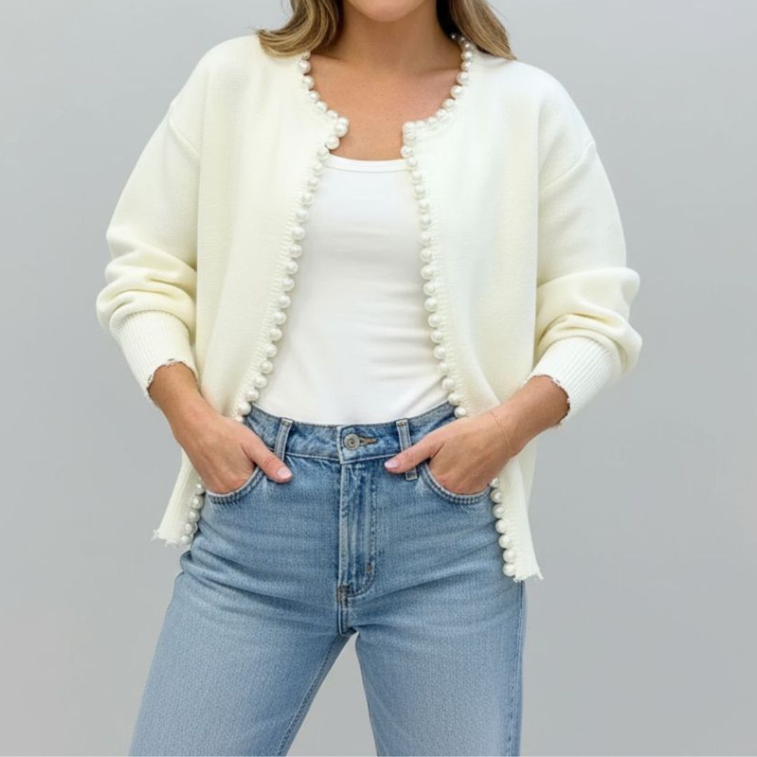 Marie - Elegant Beaded Cardigan