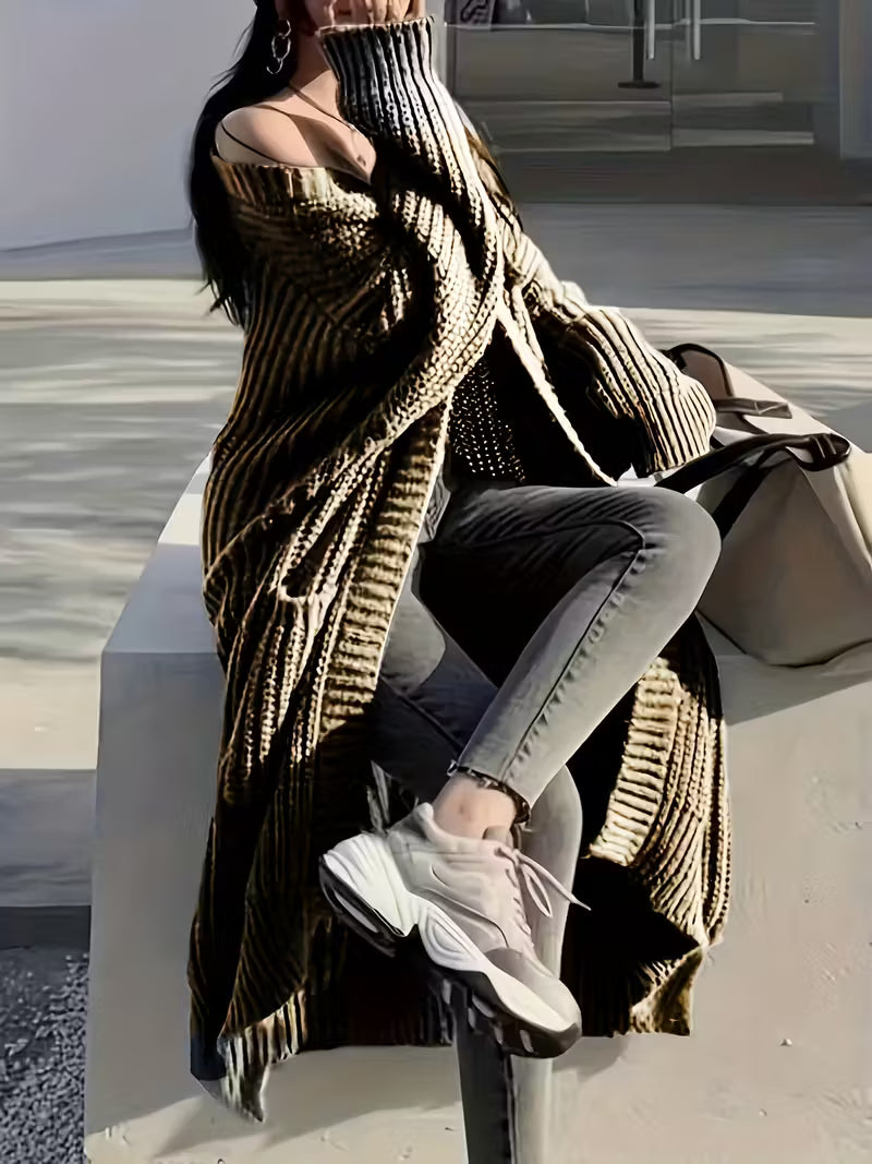 Glenda | Chic Knee-Length Cardigan Sweater