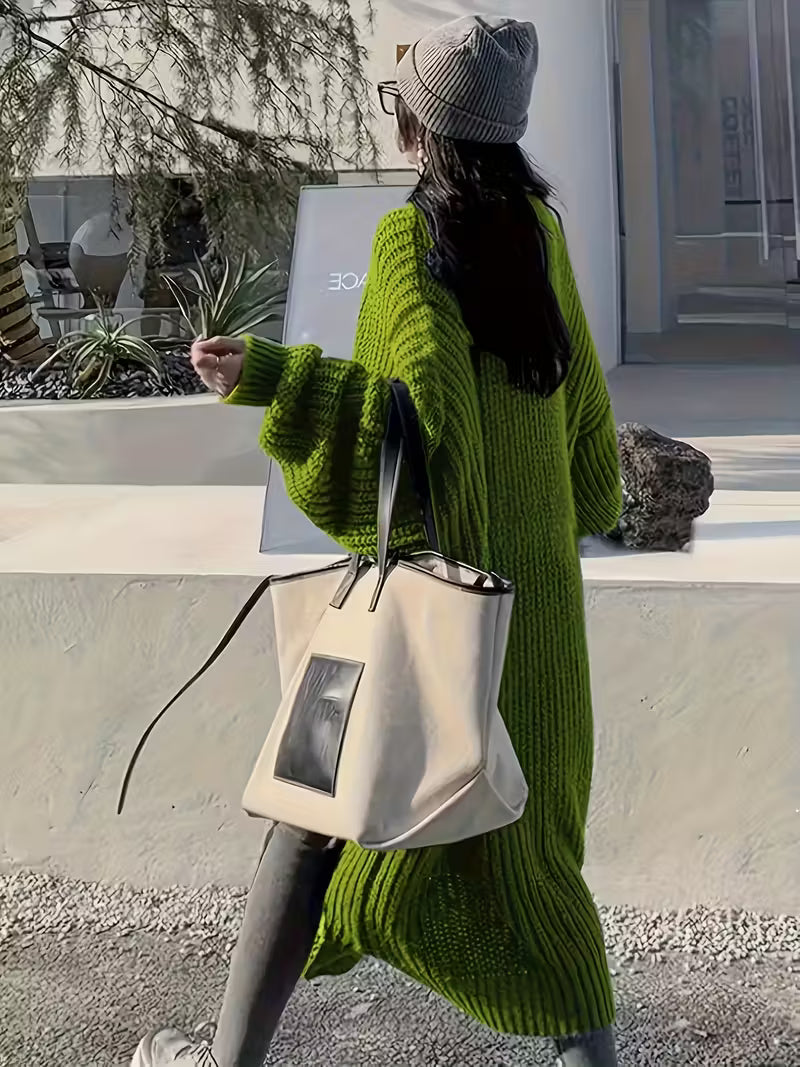 Glenda | Chic Knee-Length Cardigan Sweater