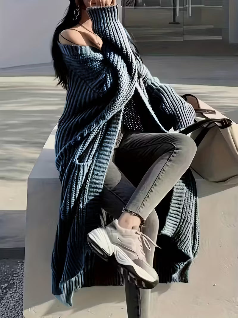 Glenda | Chic Knee-Length Cardigan Sweater