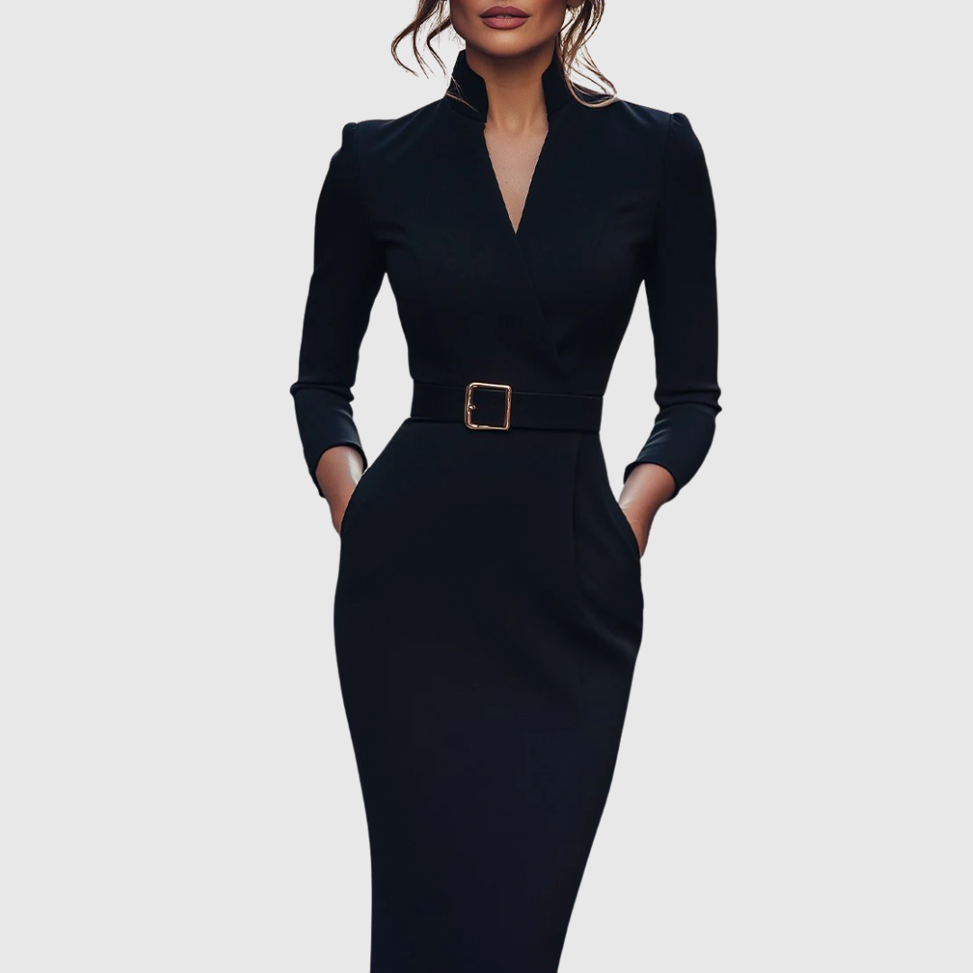CLARIBEL | REFINED BLACK DRESS