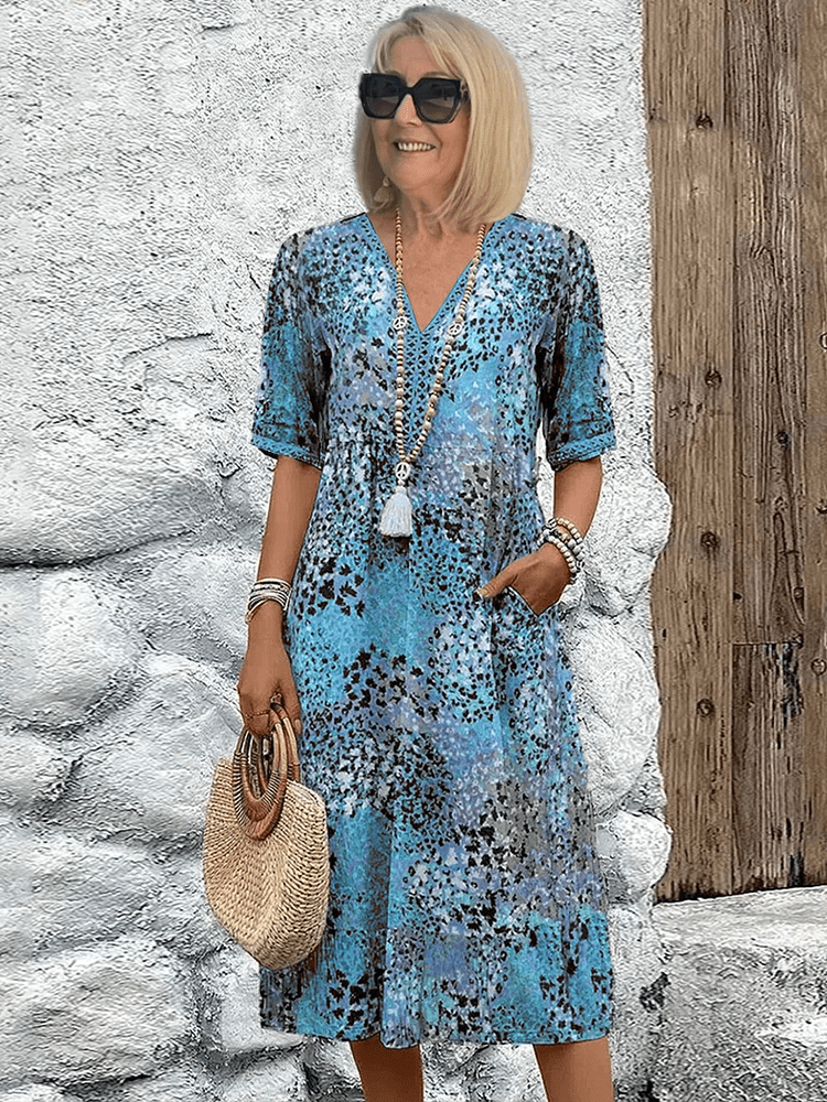 SKYLER | OCEAN BREEZE MIDI DRESS