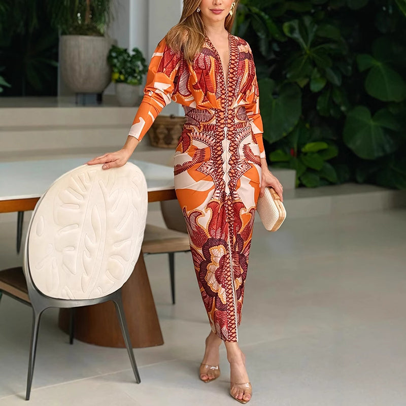 BLYSSE™ TIMELESS V-NECK DRESS