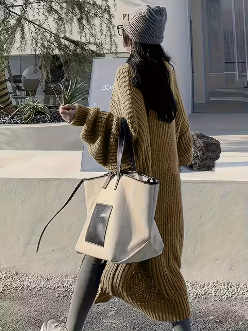 Glenda | Chic Knee-Length Cardigan Sweater