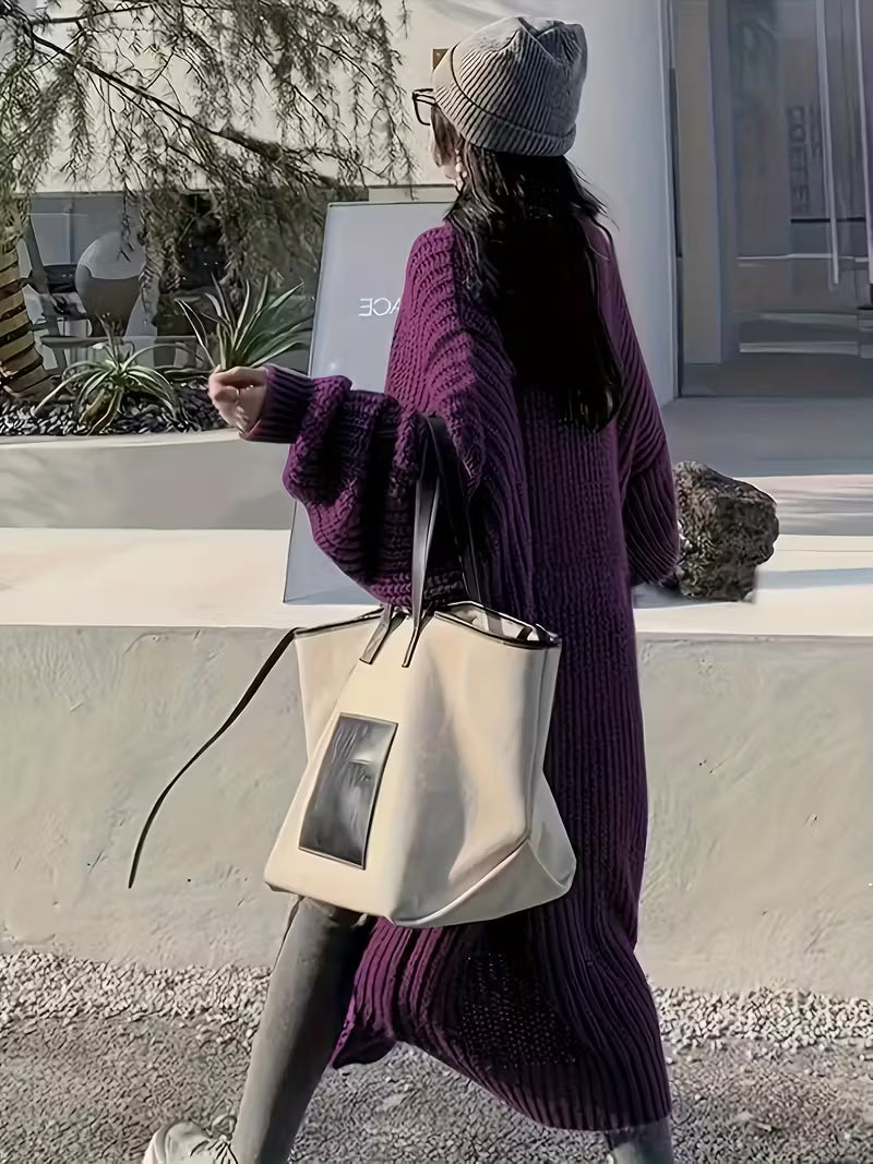 Glenda | Chic Knee-Length Cardigan Sweater