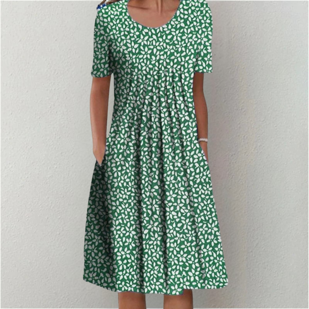 OLIVIA™ FLORAL CASUAL DRESS WITH POCKETS