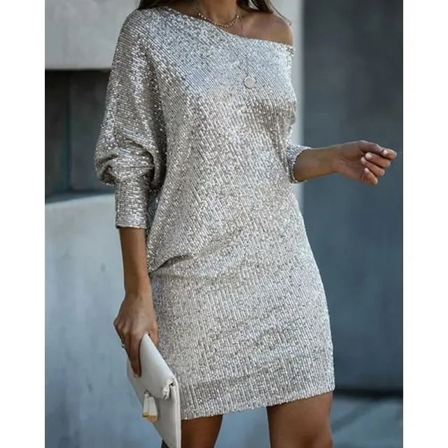 SELENA | SPARKLING SEQUIN EVENING DRESS