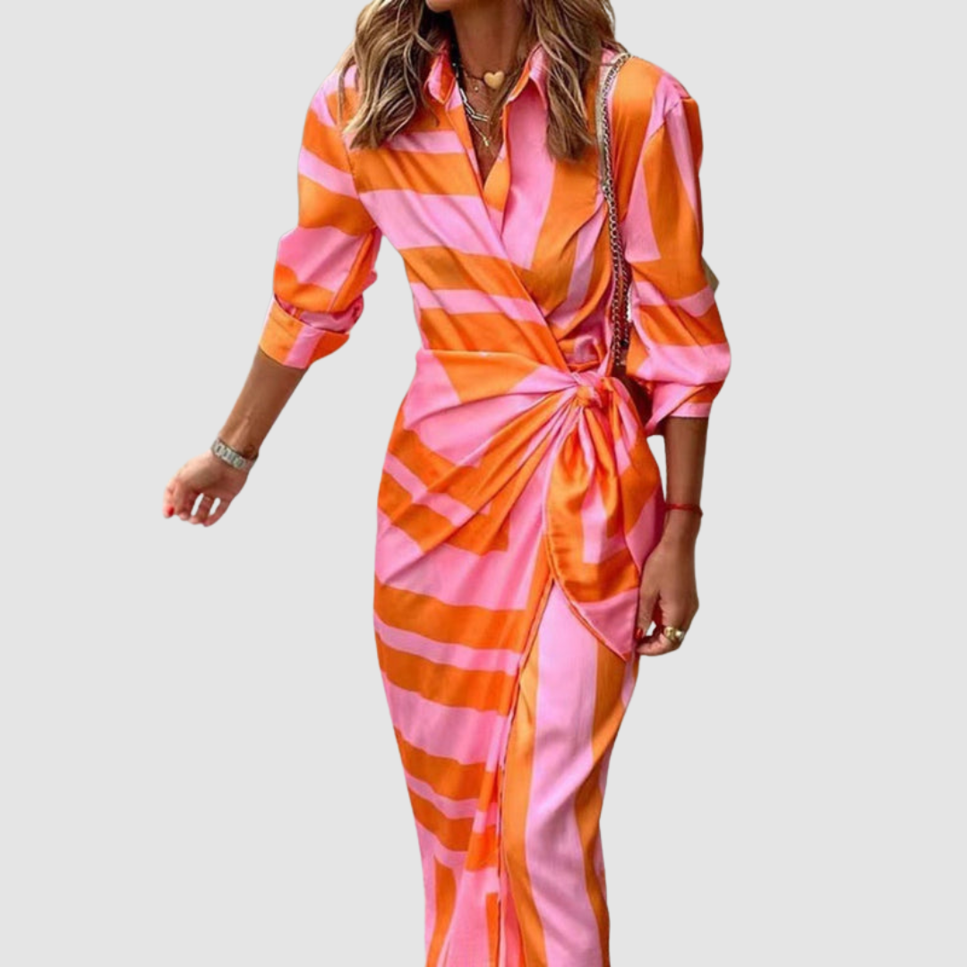 CECILIA™ REFINED STRIPED DRESS