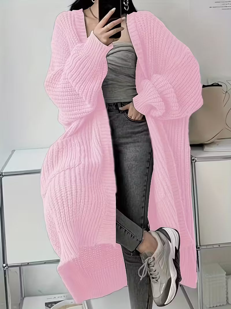 Glenda | Chic Knee-Length Cardigan Sweater