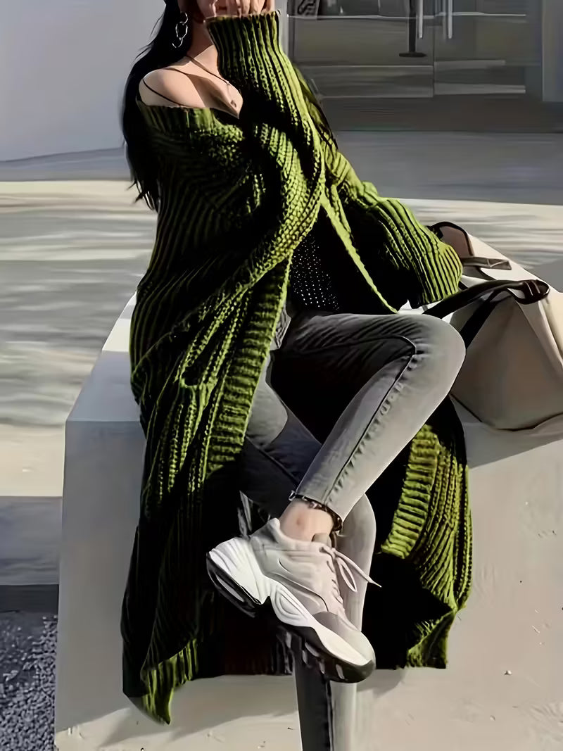Glenda | Chic Knee-Length Cardigan Sweater
