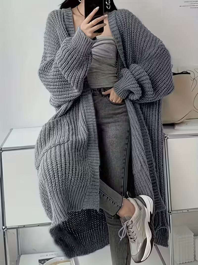 Glenda | Chic Knee-Length Cardigan Sweater
