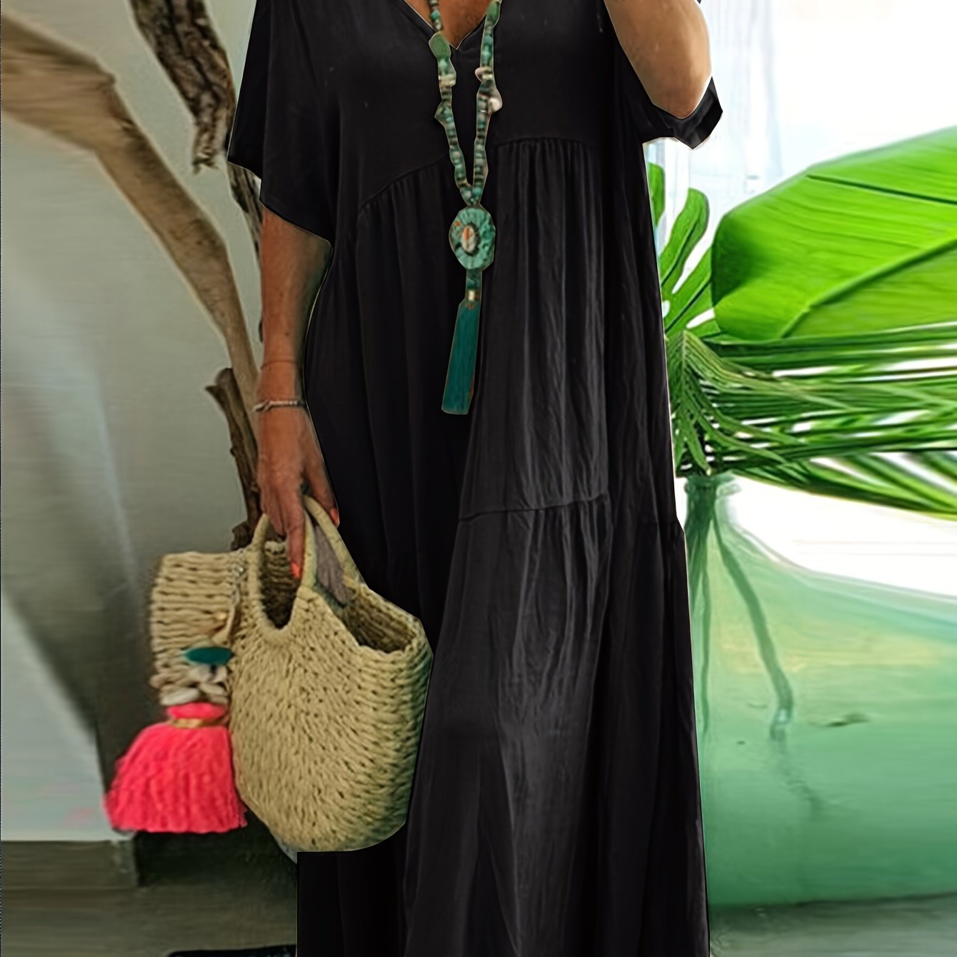 AVA | PLEATED MAXI DRESS