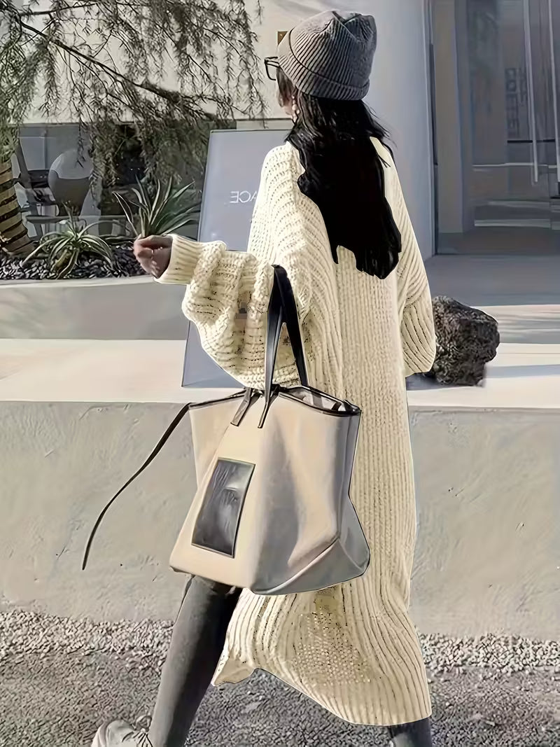 Glenda | Chic Knee-Length Cardigan Sweater