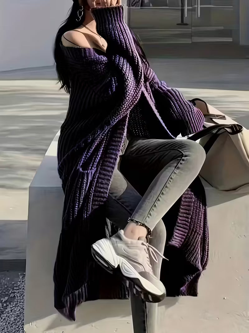 Glenda | Chic Knee-Length Cardigan Sweater