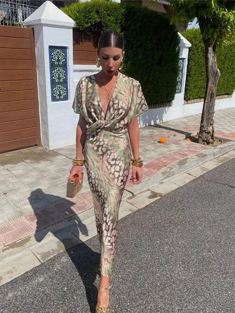 WRAP MIDI DRESS | WOMEN'S