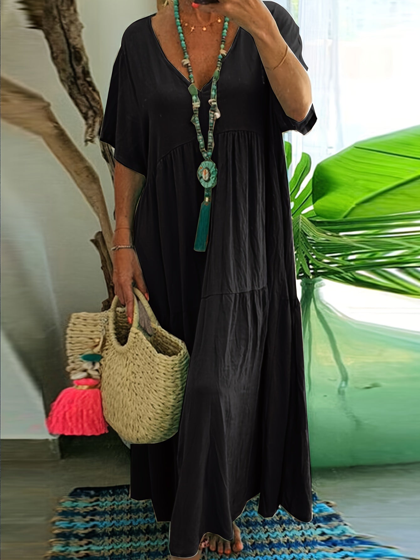 AVA | PLEATED MAXI DRESS