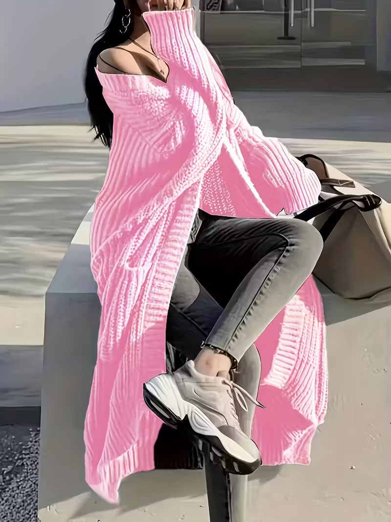 Glenda | Chic Knee-Length Cardigan Sweater