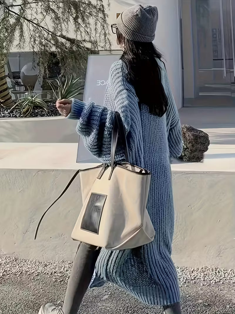 Glenda | Chic Knee-Length Cardigan Sweater