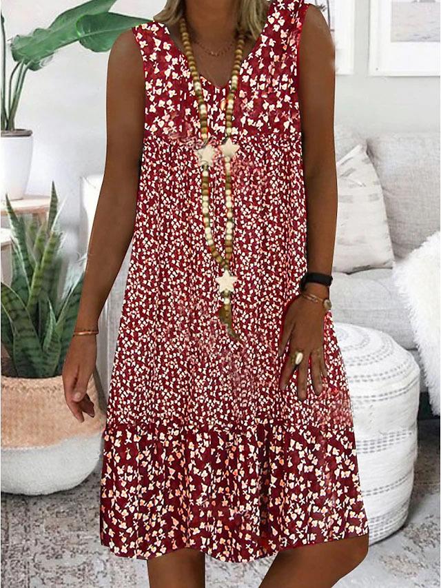 SELENE | FLORAL V-NECK DRESS