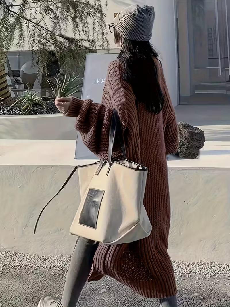 Glenda | Chic Knee-Length Cardigan Sweater