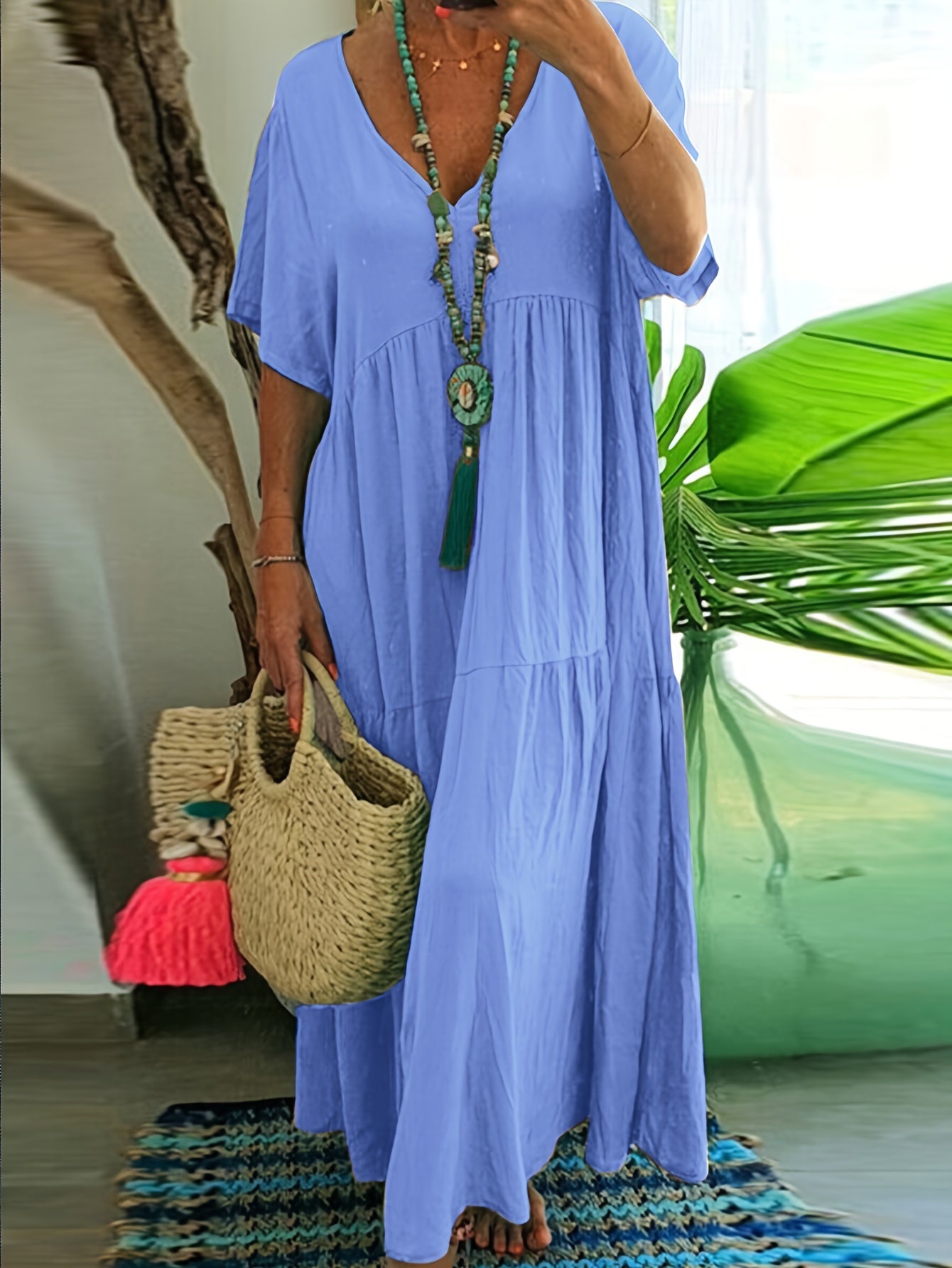 AVA | PLEATED MAXI DRESS