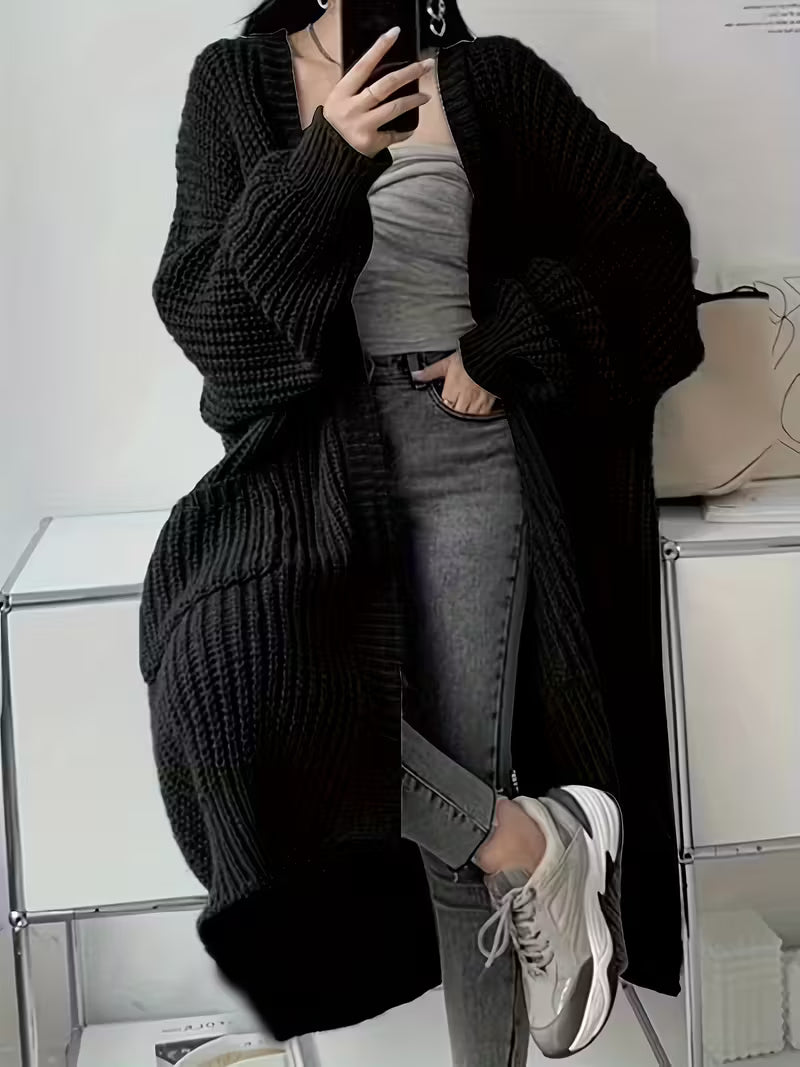 Glenda | Chic Knee-Length Cardigan Sweater